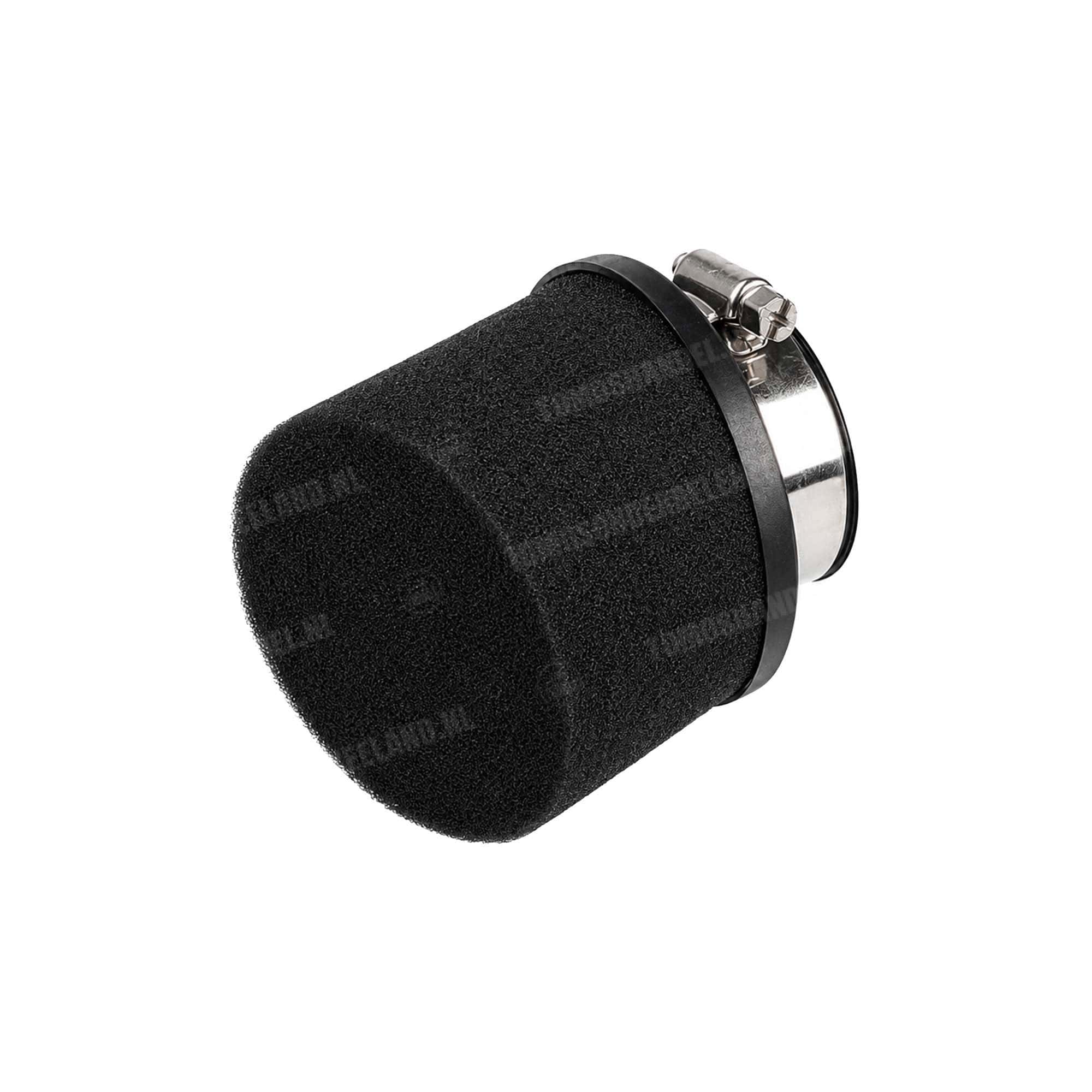 Powerfilter luchtfilter schuim 28mm / 35mm zwart racing 45 graden Dellorto PHBG / PHVA