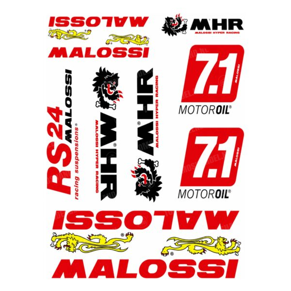 Stickerset Malossi / MHR sponsor kit 10-delig