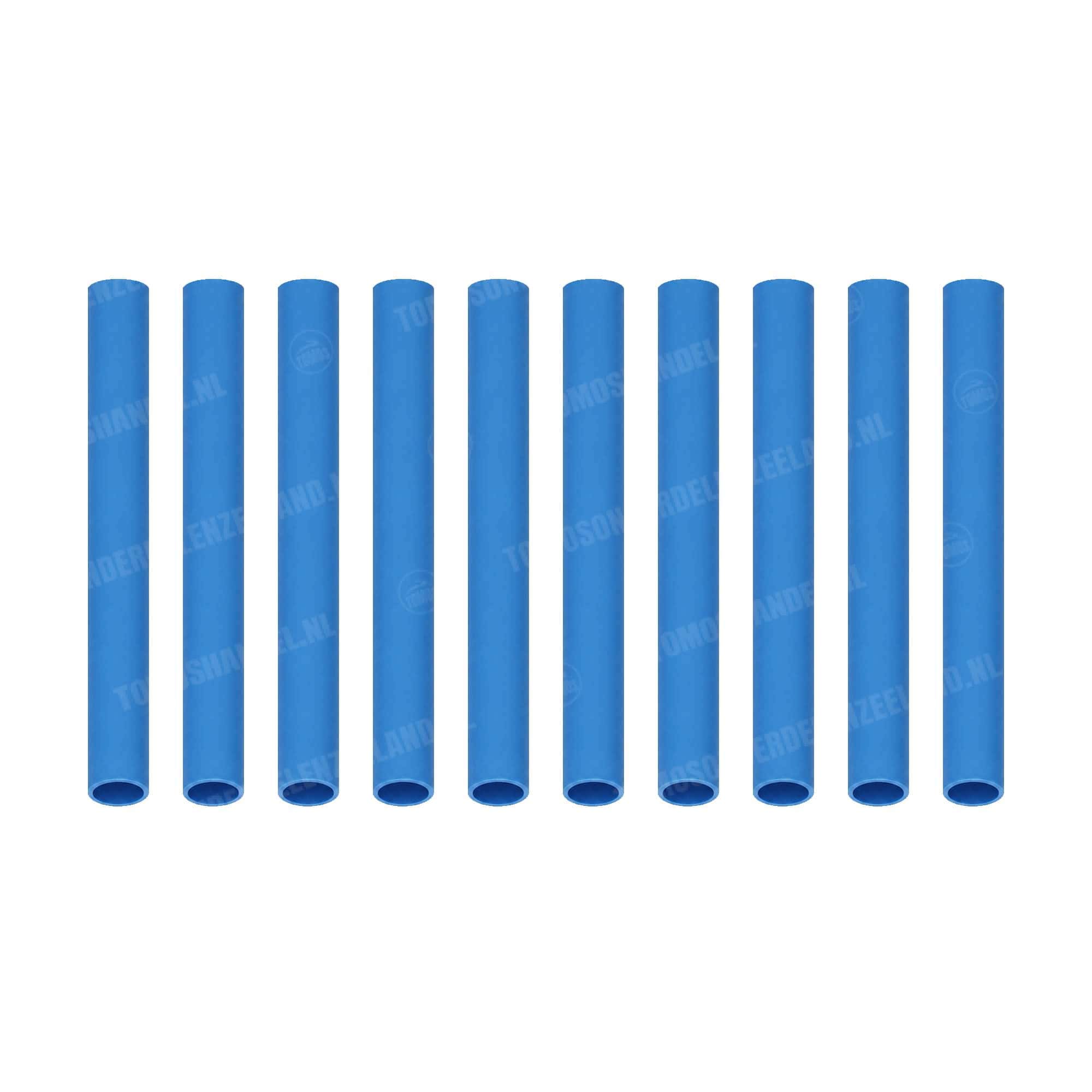 Krimpkous blauw 5x40mm 10 stuks