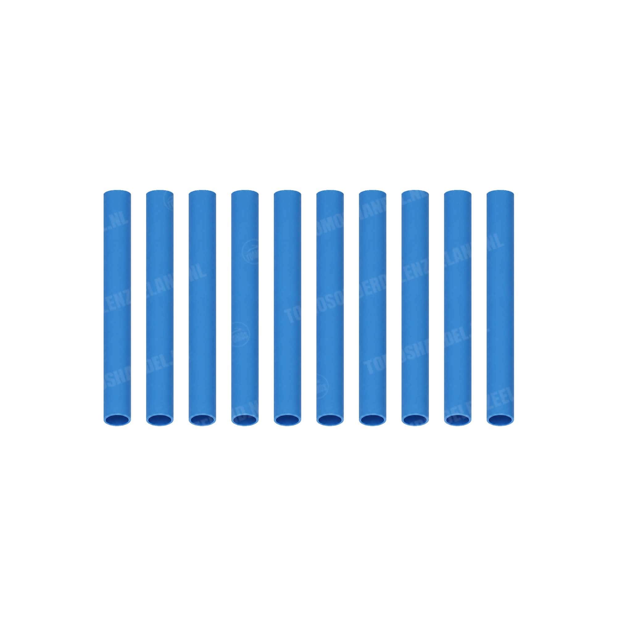 Krimpkous blauw 2x40mm 10 stuks